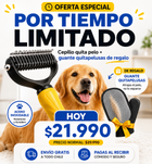 Cepillo MudaPro™ Desenreda y Saca Pelo Suelto + Guante Quita Pelos 🎁