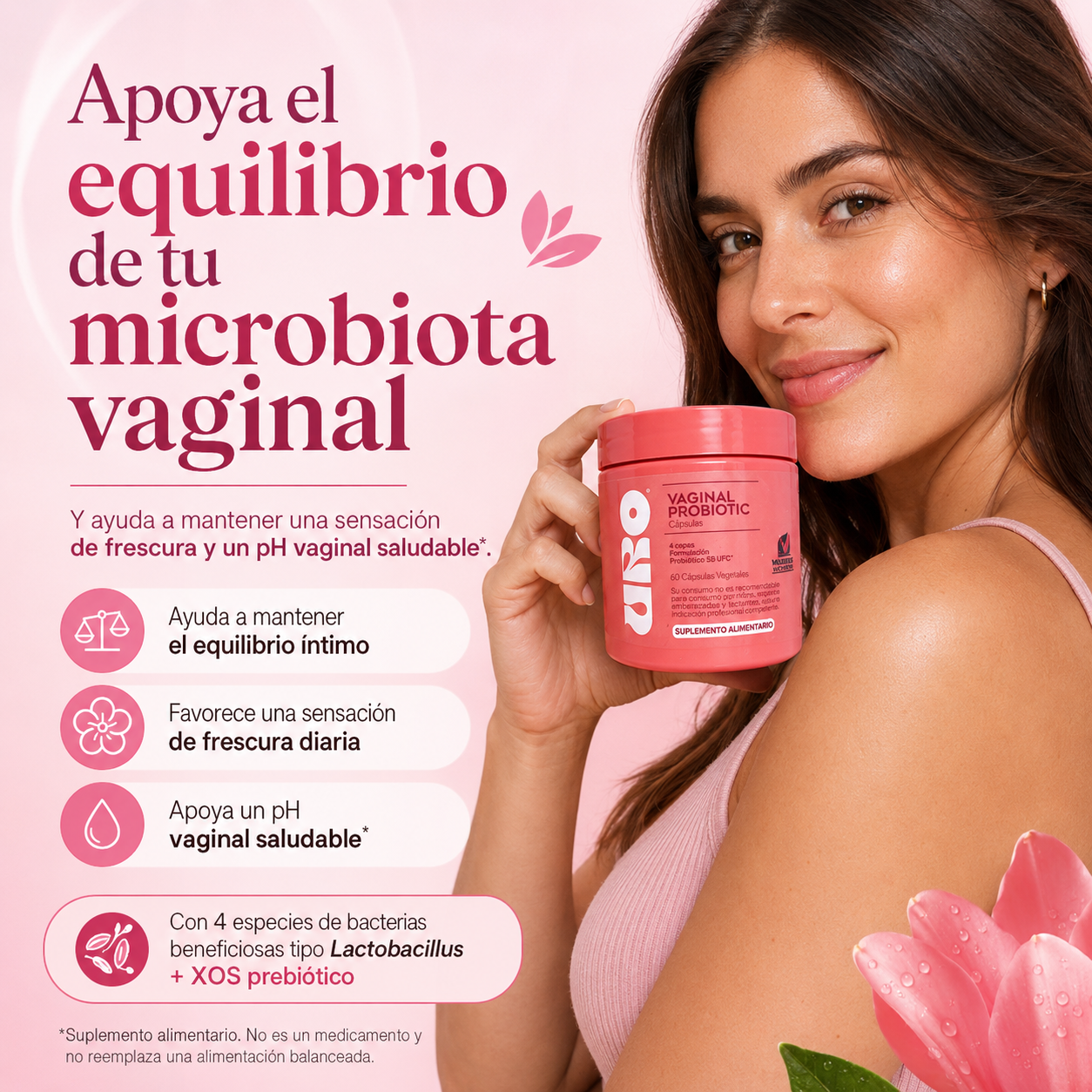URO PROBIOTICO™ Equilibrio Intimo Diario — 60 CAPS