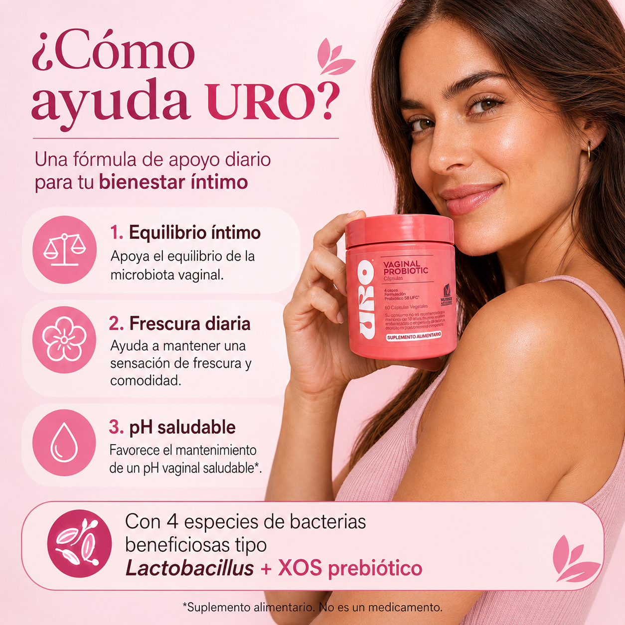 URO PROBIOTICO™ Equilibrio Intimo Diario — 60 CAPS