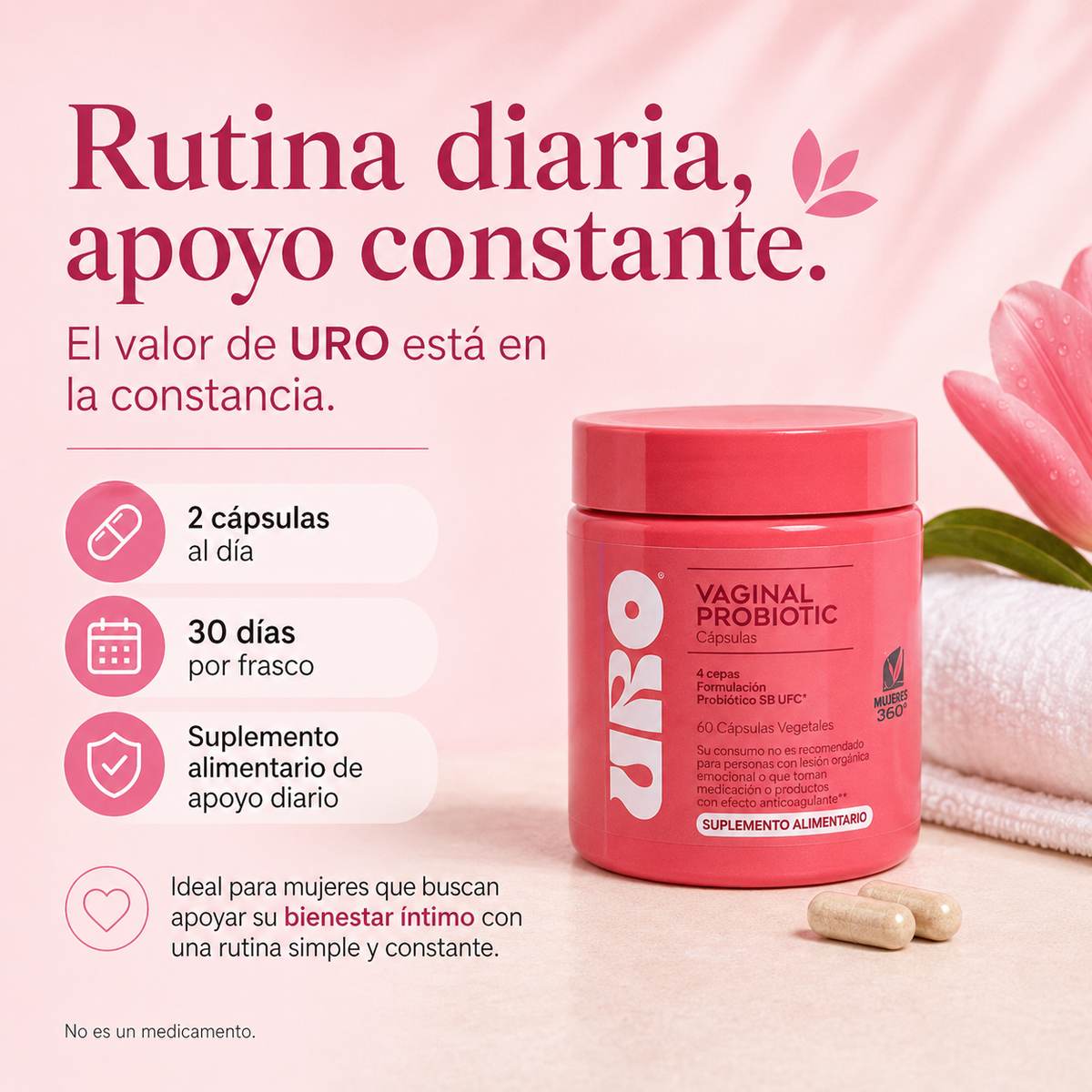 URO PROBIOTICO™ Equilibrio Intimo Diario — 60 CAPS