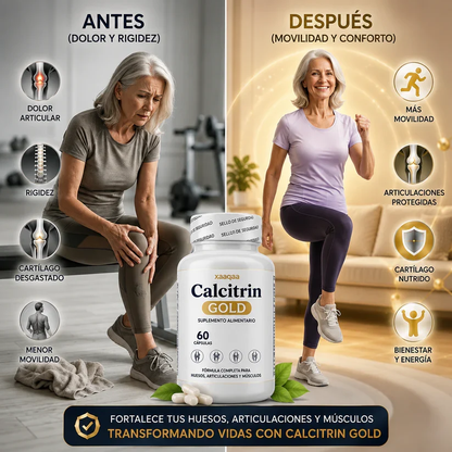 CALCITRIN GOLD™: Fortalece Huesos Articulaciones y Musculo — 60 CAPS