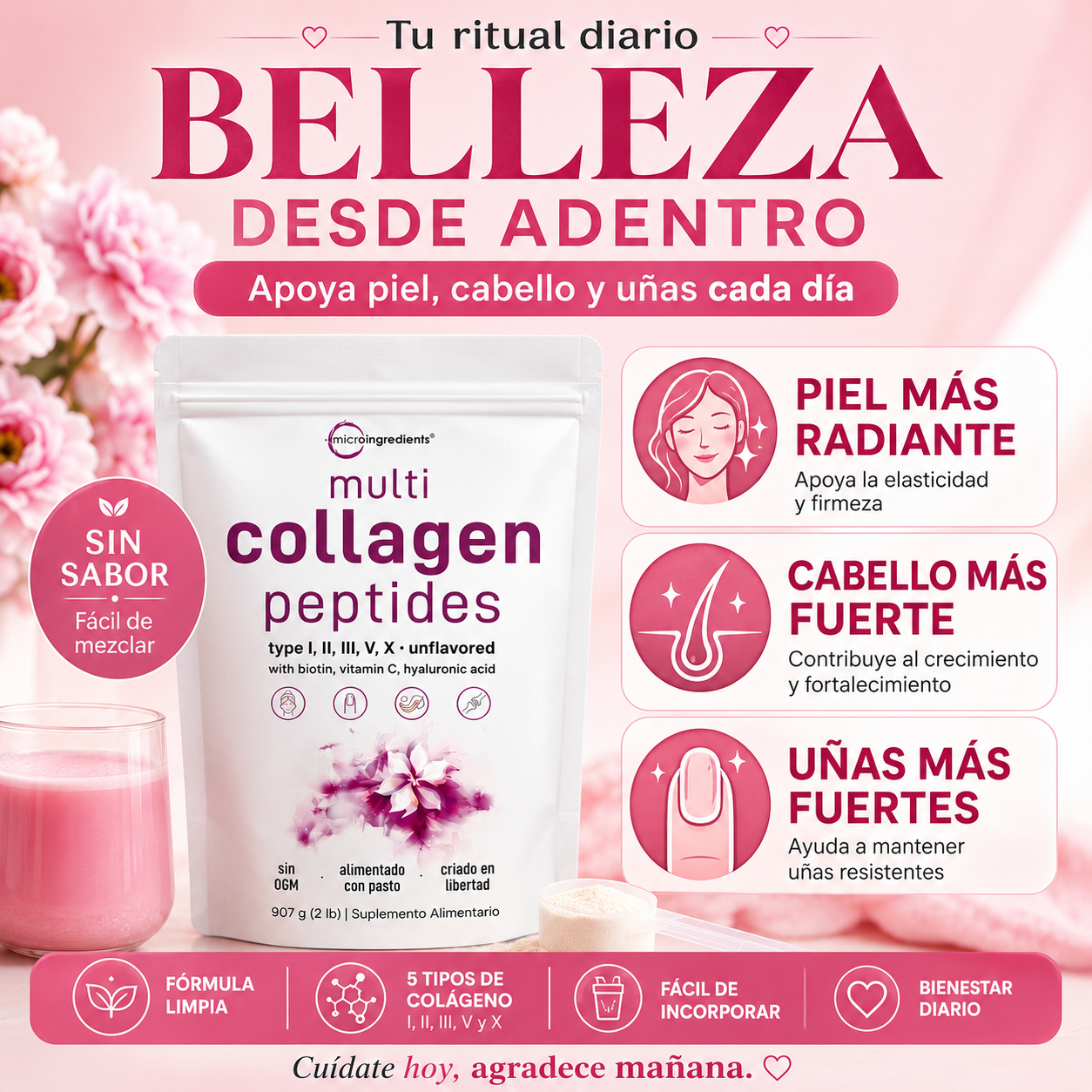 Multi Collagen Peptides – Colágeno Hidrolizado Premium